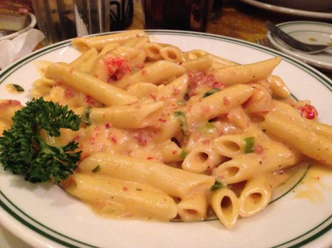 Crawfish and tasso in a spicy Cajun sauce