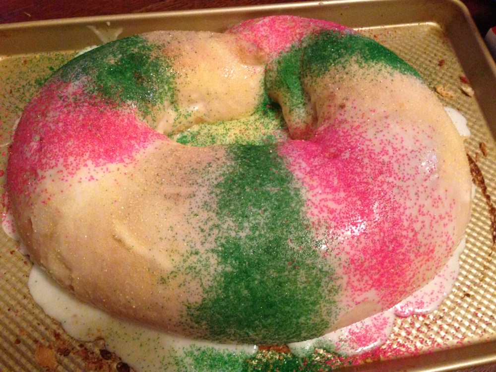 Homemade King Cake prepared by my friend Erin!
